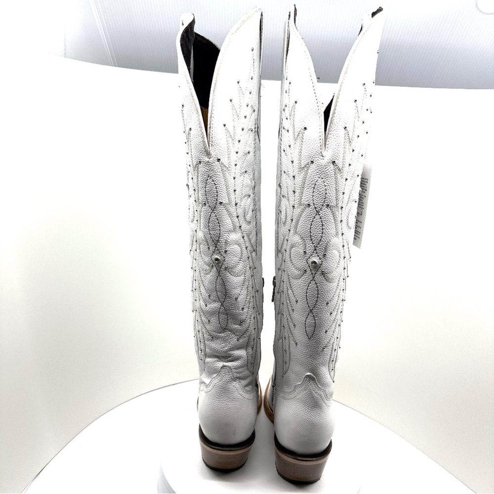 🔥NIB W/Tags ROCKEM Paulina Tall Wide Calf Friendly Snip Toe Cowgirl Boots Size 7 - Picture 9 of 17